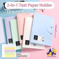 2In1 A4 Size Expanding Long File Folder With Clipboard Folder Organizer 8 Pockets Document Storage
