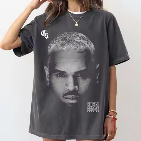 The Face of Breezy Chris Brown Shirt, RnB Merch, Chris Brown Fan Club Apparel, Breezy Tour Tee