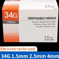 10/50PCS Beauty needle 34G1.5mm 34G2.5mm 34G4mm 34G6mm Disposable Local sellers