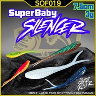 【SoF019】Super Baby Silencer 7.5cm 3g Floating Soft Plastic Soft Bait Ozmyy Silent Killer SP Umpan Ki