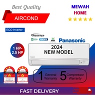 [SARAWAK]Mewah Home_Panasonic_YU_ECO Inverter_R32 Wall Mount Aircon(1Hp,1.5Hp,2Hp,2.5Hp)_松下冷气_Ready Stock+Fast Shipment