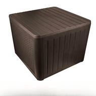 Rural Style Outdoor Courtyard Storage Box Flip Cover Rainproof Sunproof Garden Yard Storage Cabinet 