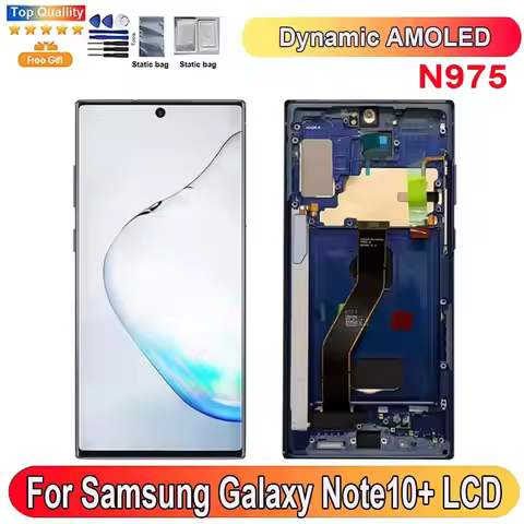 6.8"AMOLED For Samsung Galaxy Note 10+ LCD Display Screen Touch Panel Digitizer Replacement Parts S 