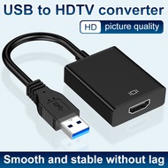 USB to HDTV Adapter for Monitor Windows 11/10/ 8, HDTV USB Converter for Laptop Mac MacBook pro, USB