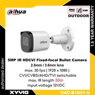 DAHUA HAC-B1A51-U 5MP Outdoor IR Eyeball CCTV Camera (DH-HAC-B1A51-U)