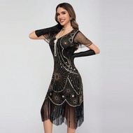 Flapper Dresses For Women,Short Sleeve 1920s Dresses Great Gatsby Dresses For Women Roaring 20s Cost