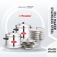 Premier Stainless Steel IDLI MAKER with (4 Plates /6 Plates)