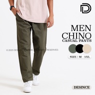 🇲🇾 DESINCE Men Chino Smart Casual Relaxed Pant Straight Tapered Trouser Long Pant Seluar Panjang Lel