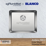 Blanco Andano 500U Stainless Steel Kitchen Sink sgPlumbmart x Blanco Germany