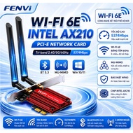 Card carrying Bluetooth wifi card Fenvi WIFI 6 6E AX210 AX5400 Wifi 5 Pci-e Wireless Ac1200 Dual Ban