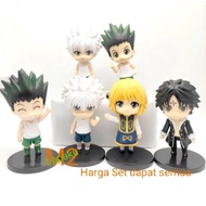 ACTION FIGURE HUNTER X HUNTER KILUA LEPASIKA GON SET 6PCS