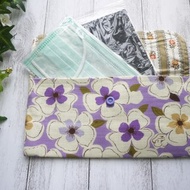 現貨 口罩收納套 花花世界 紫色 私密收納小包