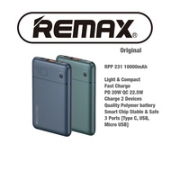 Remax [Original] Light Power Bank Super Fast Charging Support RPP-231 10000mAh PD+QC