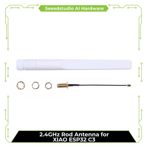 Seeed Studio 2.4GHz Rod Antenna for XIAO ESP32C3 ESP32-C3, XIAO ESP32-C6, XIAO ESP32-S3 (Sense).