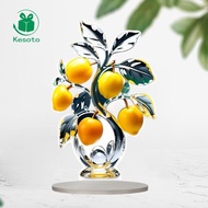 Kesoto Lemon Tree 2D Flat Acrylic Sign Decorative Plaque for Desk Cabinet Bedroom