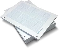 Geyer Instructional Products - 6 Grid Graph Paper, 1/8" Squares and Accentuated Axes, Double Sided, 