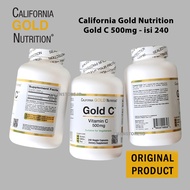 California Gold Nutrition Vitamin C Gold C 500 mg - Contents 240 veggie Capsules (Safe vegetarian)