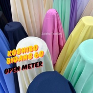 OPEN METER KOSHIBO BIDANG 60 ZALEHA TEXTILES✨kain koshibo jilbab sekolah labuh bidang 60⚡️kain ela k