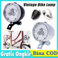 Lampu Depan Sepeda 3 Led Lampu Sepeda Klasik Ontel Vintage Retro Onthel