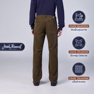 Jack Russel - Men Corduloy Pants กางเกงลูกฝูกทรงกระบอกตรงผู้ชาย - Klassik J-1200/OG Straight Fit Oli