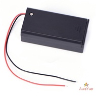 [AuraYuer] 9V Volt PP3 Battery Holder Box DC Case With Wire Lead ON/OFF Switch Cover New