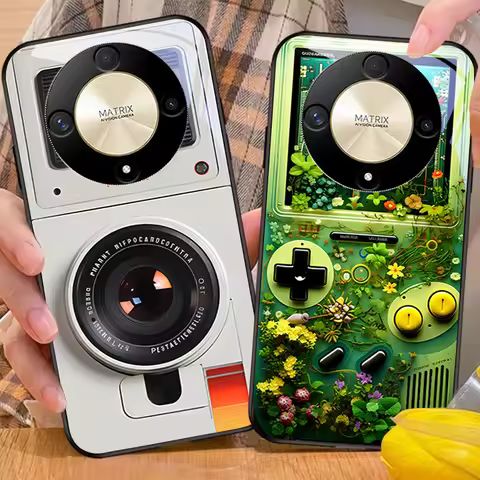 Silver Game Console For Honor Magic 6 50 70 90 Lite X7b 200 Pro Nova 10 Nova 5T X6 P30 Pura 70 Ultra