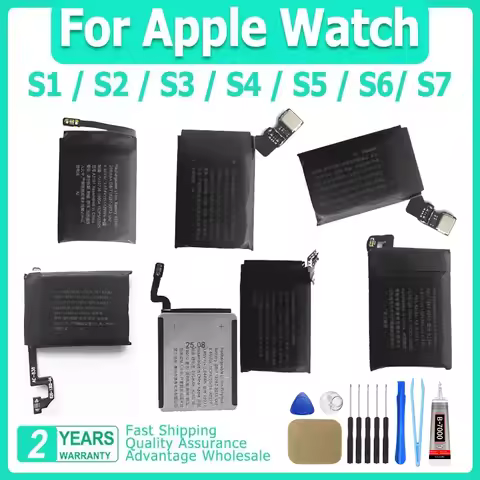 New Replacement Battery For Apple Watch Series SE 7 6 5 4 3 2 1 Bateria For IWatch S1 S2 S3 LTE S4 S