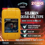 Tyre Wax Silicone Gel Shine 20KG Tyre Kilat Tyre Silicone Plastic Restore Hitam 20KG Car Wash