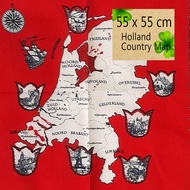MERAH Custom lenso Lengso Berang Maluku Dutch lenso handkerchief, original red lenso