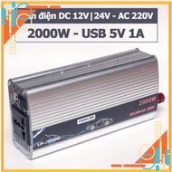 Power adapter 2000W 12V 24V DC to 220V AC