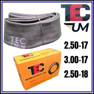 INNER TUBE TIUB MOTORCYCLE TAYAR TEC BUTYL 225-17 250-17 275-17 300-17 250-18 2.25 2.50 2.75 3.00 TYRE MOTOSIKAL MOTOR