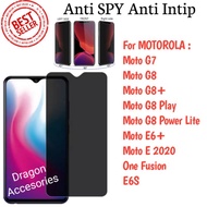 Moto G7 G8+ G8 Play Power Lite E6+ E 2020 E6S One Anti-Scratch TemperedFusion SPY Privacy Magic Glas