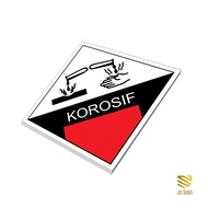 SAFETYSIGN K3 SYMBOL WASTE B3 - KOROSIF + 3MM PLATE