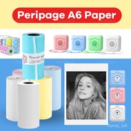 58mm White Thermal Label Sticker Paper Roll Notes Paper and Case for Peripage A6 Portable Bluetooth Printer Paper Printi