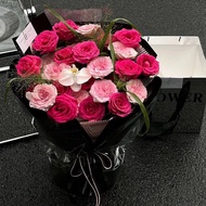[HOT SALE] Preserved Flower Black Tea Rose Bouquet Simulation Flower Soap Flower for Girlfriend Girl