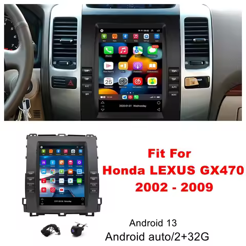 Car Stereo GPS Navigation Wireless Fit For CarPlay Android Auto Radio 9.7in Android 13 2+32G For Hon