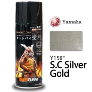 SAMURAI SPRAY Y150 SILVER GOLD 400ML SPRAY WARNA SILVER GOLD YAMAHA ENJIN TAK HANTAR SABAH DAN SARAW