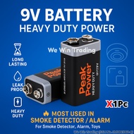 Peak Power Long Lasting 9 volt battery 9v battery 6F22 heavy duty battery