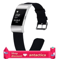Antactica Compatible Wristband  Watch Replacable Black for Individual Fitbit Charge 2