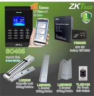 ZKTECO SC405 C200 ระบบบันทึกเวลาและล็อกประตูด้วยกลอนแม่เหล็ก(ทาบบัตรเปิดประตูพร้อมชุดกลอนแม่เหล็ก) แ