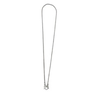 สร้อยคอลายกระดูกงู 4 เสากระดูกมังกร สร้อยเงินแท้ 925: 925 Sterling Silver Braided Chain Necklace [NS