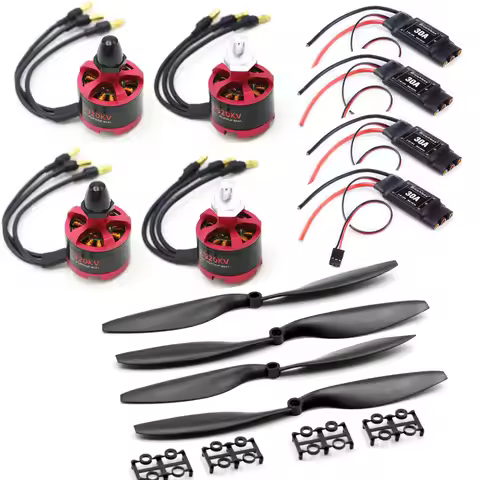 30A Brushless ESC with 3.5mm Connector 2212 920KV CW CCW Brushless Motor 1045 Propeller for F450 F55
