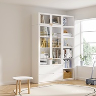 Book Shelf W7 Children Glass Door Living Room Cabinet Bookcase Book Combination Cabinet Household wi