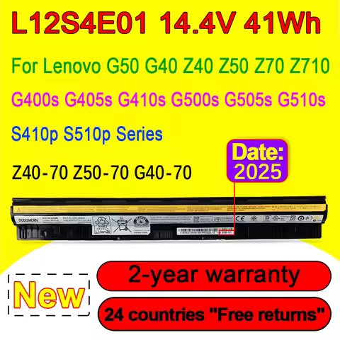 New L12M4E01 L12S4A02 Laptop Battery For Lenovo Z50-70 Z50 G505S G400S Z40 Z50 G40-45 G50-30 G50-70