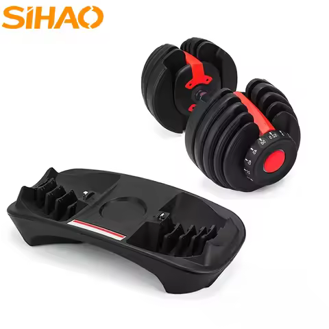 SIHAO 24KG Adjustable Dumbbells Set 2.5-24KG Weight Strength Training Fitness Workouts GYM Home Equi