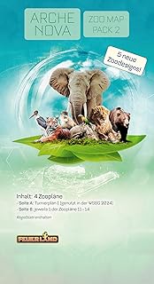 Feuerland Spiele Ark Nova Zoo Map Pack 2: Small Expansion, 5 New Zoo Plans, Strategy Game Expansion 