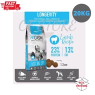 [FREE SHIPPING] PETCUISINE LONGEVITY Dog food/Dog Kibbles (Lamb & Rice) 20Kg Original Pack