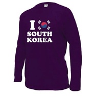 VIRAL I LOVE SOUTH KOREA SLEEVE T-SHIRT 100% COTTON XS-5XL PREMIUM QUALITY READY STOCK