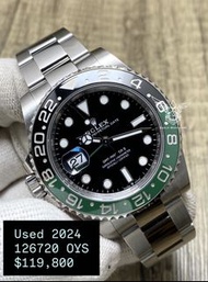 Rolex GMT 126720VTNR 💚 雪碧格帶 左的 🍸 126720   ✨2024年 95%新✨