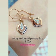 Anting emas panjang / anting emas asli pendek terbaru